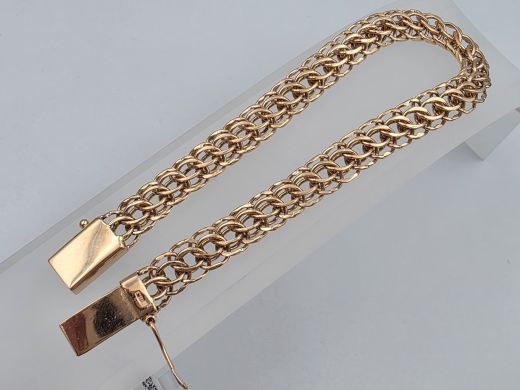 Kuldne käevõru, 15.23 g, suurus 19 cm