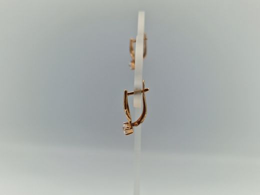 Zelta auskari ar cirkoniju, 2.23 g