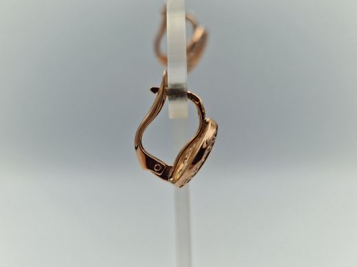 Золотые серьги с цирконом, 2.77 г