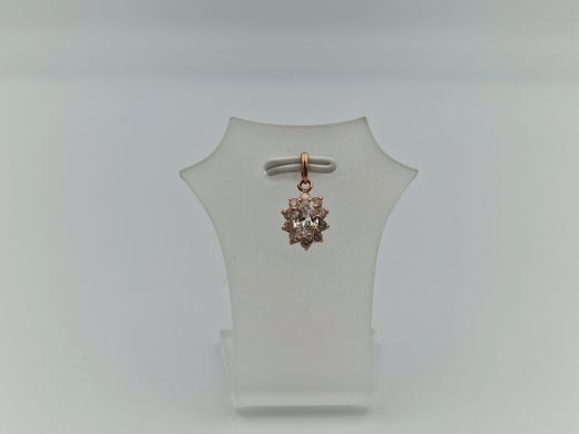 Zelta kulons ar cirkoniju, 0.58 g