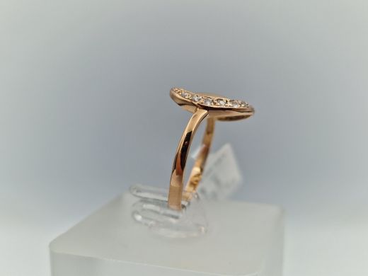 Zelta gredzens ar cirkoniju, 1.81 g, izm. 16