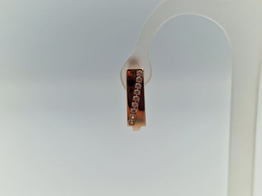 Zelta auskari ar cirkoniju, 1.62 g