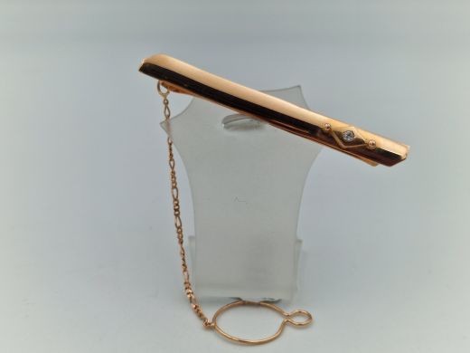 Золотой браслет с цирконом, 4.57 г