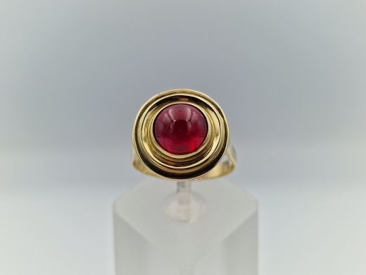 Zelta gredzens ar cirkoniju, 6.59 g, izm. 20