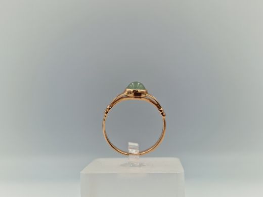 Zelta gredzens ar cirkoniju, 2.67 g, izm. 19