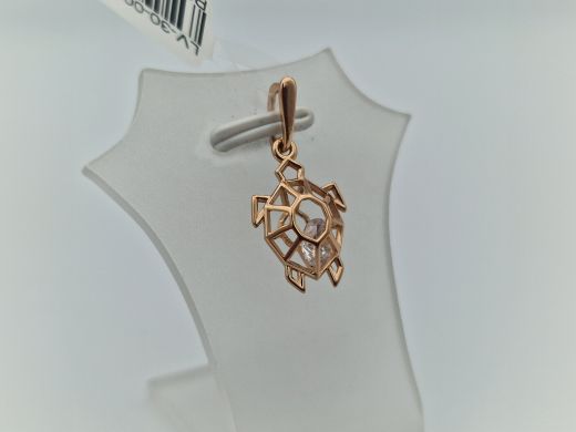 Zelta kulons ar cirkoniju, 0.98 g