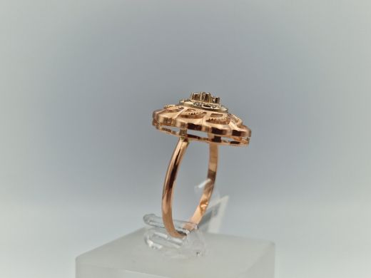 Zelta gredzens ar cirkoniju, 1.57 g, izm. 20.5