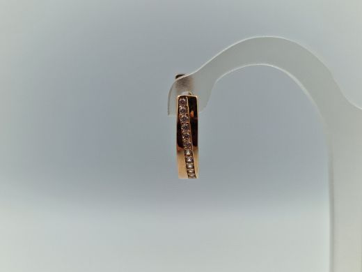 Zelta auskari ar cirkoniju, 1.77 g