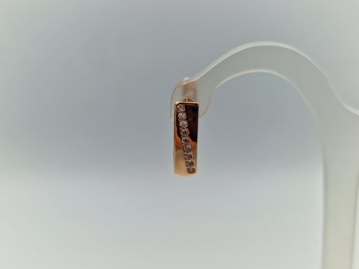 Zelta auskari ar cirkoniju, 1.66 g