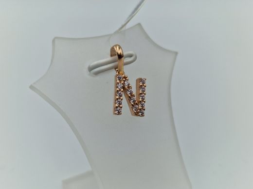 Zelta kulons ar cirkoniju, 0.95 g