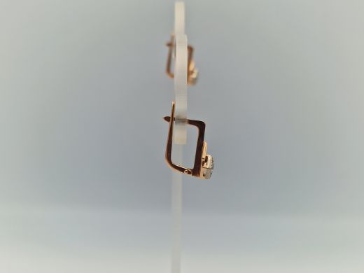 Zelta auskari ar cirkoniju, 2.68 g