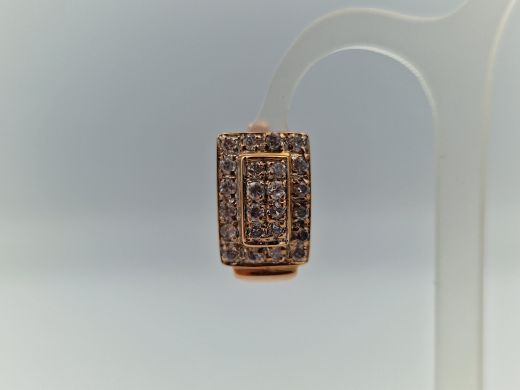 Zelta auskari ar cirkoniju, 5.25 g