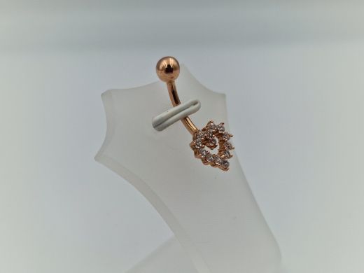 Золотой кулон с цирконом, 1.35 г