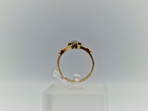 Zelta gredzens ar briljantu, 2.28 g, izm. 17