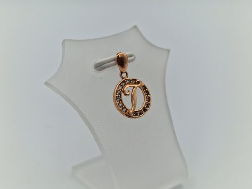 Zelta kulons ar cirkoniju, 0.85 g