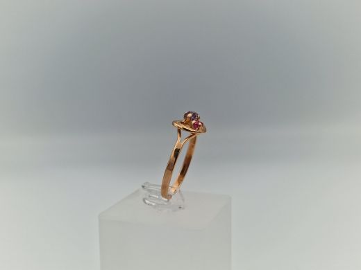 Zelta gredzens ar cirkoniju, 2.2 g, izm. 18.5