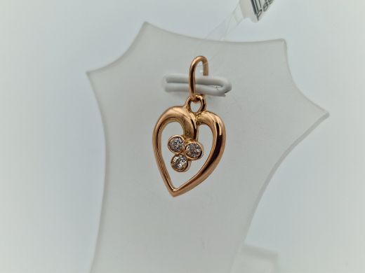 Zelta kulons ar cirkoniju, 1.15 g