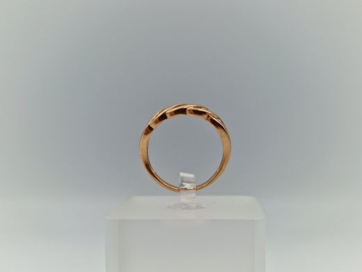 Zelta gredzens ar cirkoniju, 2.62 g, izm. 16.5