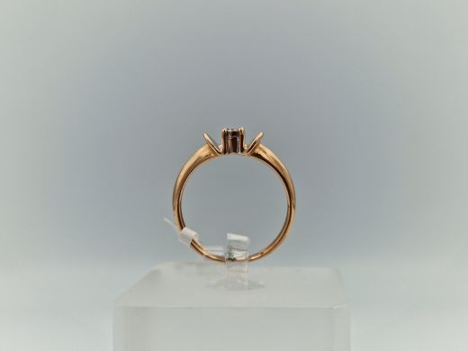 Zelta gredzens ar briljantu, 1.71 g, izm. 15.5