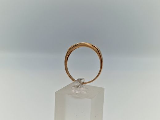 Zelta gredzens ar cirkoniju, 1.89 g, izm. 18.5