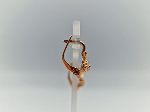 Zelta auskari ar cirkoniju, 2.14 g