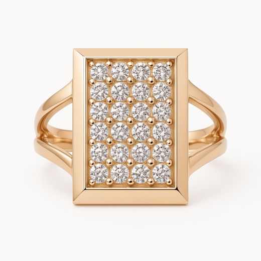 Золотое кольцо с цирконом, 4.3 г, разм. 17