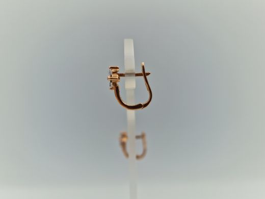 Zelta auskari ar cirkoniju, 1.81 g