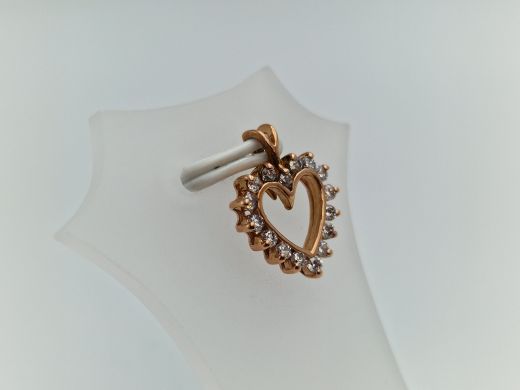 Zelta kulons ar cirkoniju, 1.33 g