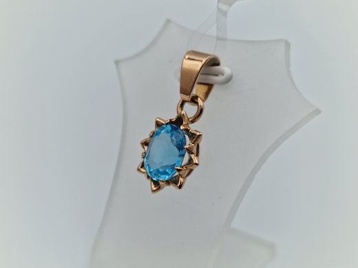 Zelta kulons ar cirkoniju, 2.44 g