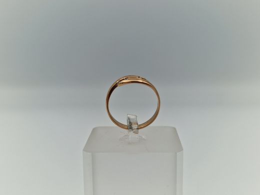 Zelta gredzens ar cirkoniju, 1.51 g, izm. 16.5