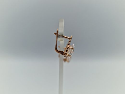 Zelta auskari ar cirkoniju, 3.16 g