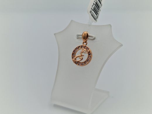 Zelta kulons ar cirkoniju, 0.87 g