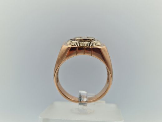 Zelta gredzens ar cirkoniju, 12.35 g, izm. 20