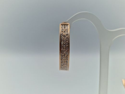 Золотые серьги с бриллиантом, 9.75 г