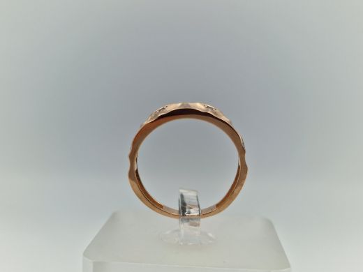 Zelta gredzens ar cirkoniju, 2.45 g, izm. 17