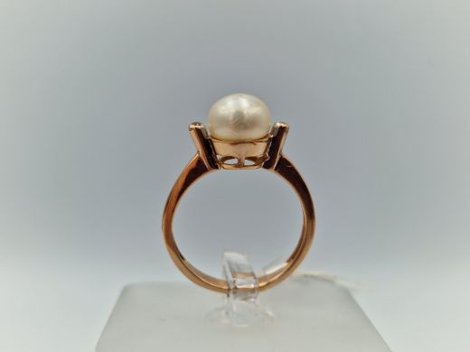 Zelta gredzens ar cirkoniju, 2.69 g, izm. 16