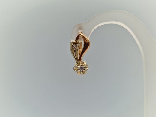 Zelta auskari ar cirkoniju, 5.17 g