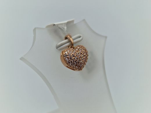 Золотой кулон с цирконом, 1.13 г