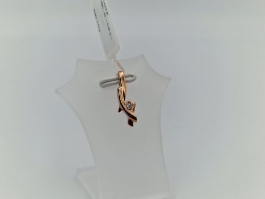 Zelta kulons ar briljantu, 0.73 g