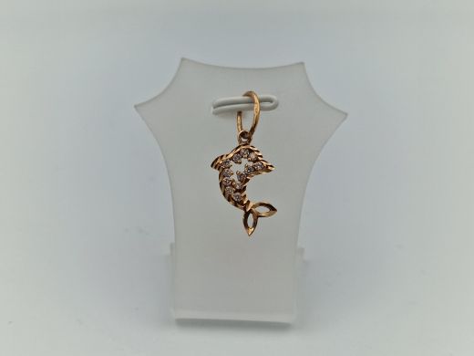 Zelta kulons ar cirkoniju, 1.1 g