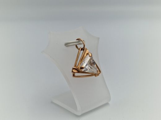 Zelta kulons ar cirkoniju, 2.71 g