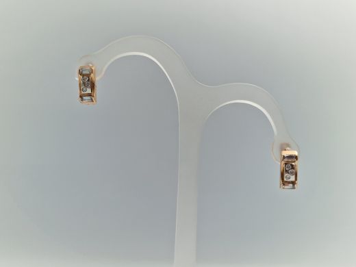 Zelta auskari ar cirkoniju, 4.04 g