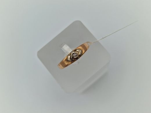 Zelta gredzens ar briljantu, 2.69 g, izm. 16
