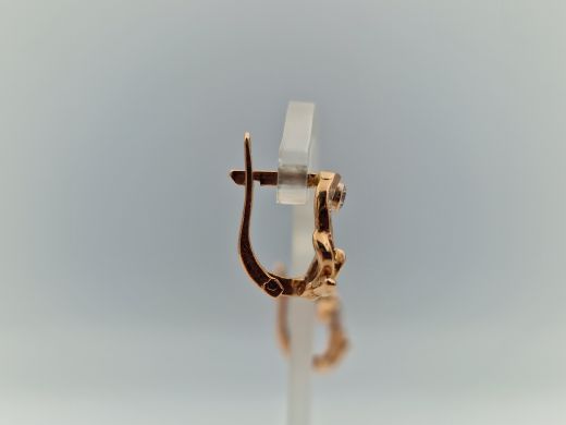 Zelta auskari ar cirkoniju, 3.12 g