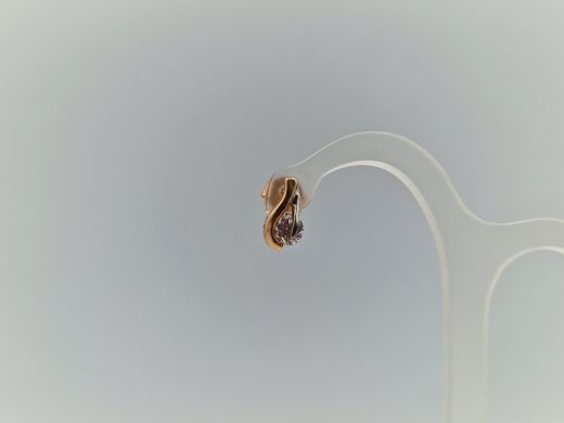 Zelta auskari ar cirkoniju, 1.66 g