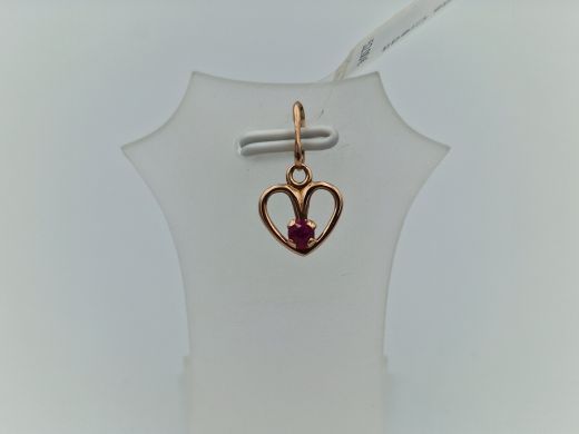 Zelta kulons ar koraļļi, 0.65 g