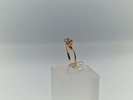 Zelta gredzens ar cirkoniju, 1.46 g, izm. 16