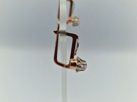 Zelta auskari ar cirkoniju, 3.71 g