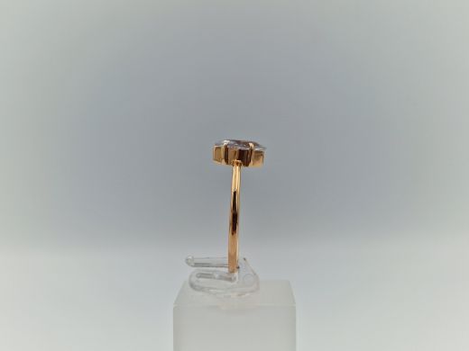 Zelta gredzens ar cirkoniju, 1.54 g, izm. 17.5