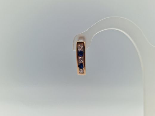 Zelta auskari ar cirkoniju, 2.03 g